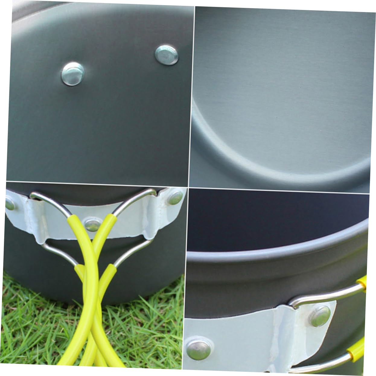 MUSISALY 1Set Outdoor Cooking Aluminium Alloy Camping Cookware Kit and Utensils for Hiking Picnic and Bbq Lightweight and