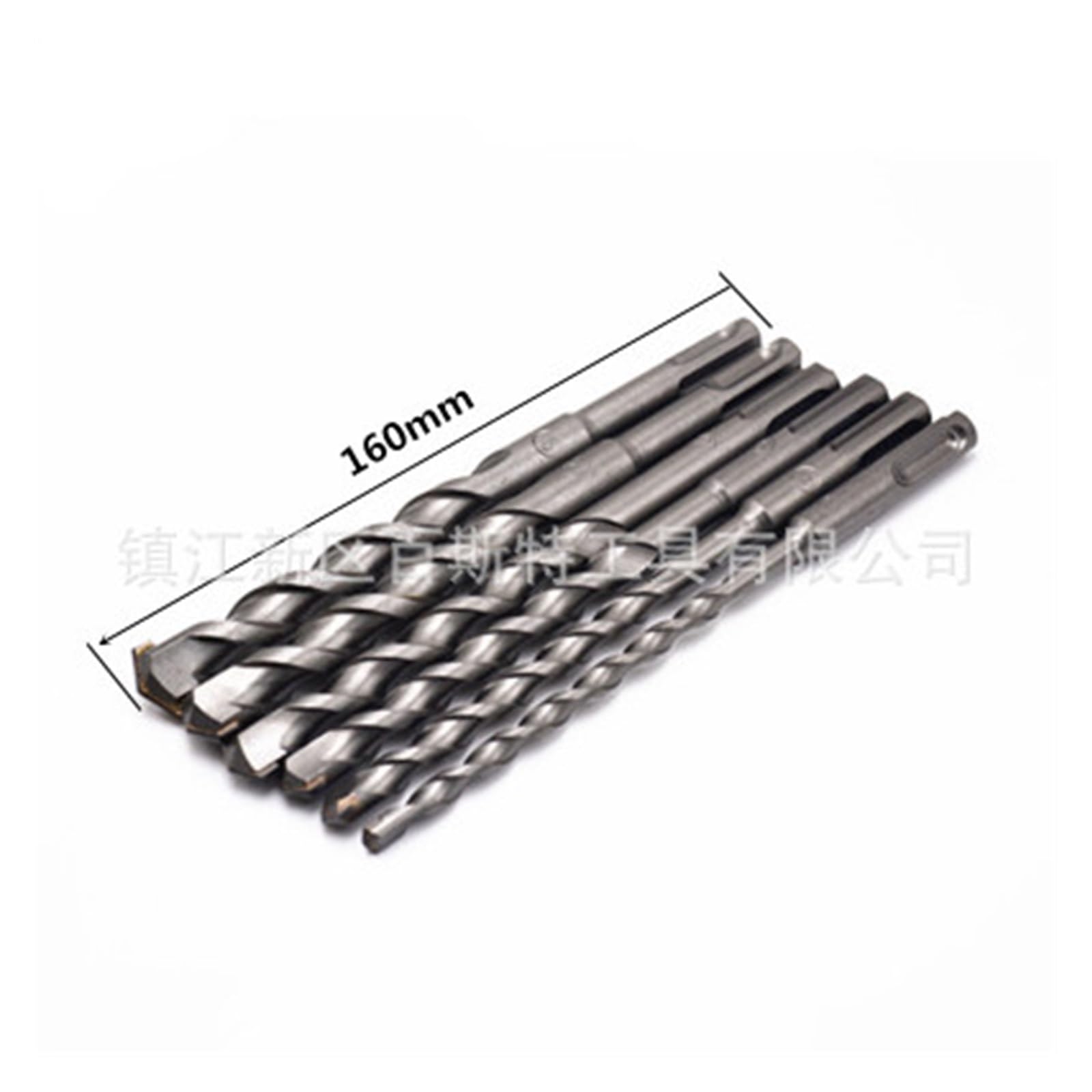 Juego de brocas de impacto de vástago cuadrado de 4 ranuras, 6 uds., punta de carburo de 2 flautas, broca for mampostería, martillo eléctrico de 6-16mm, taladros de hormigón