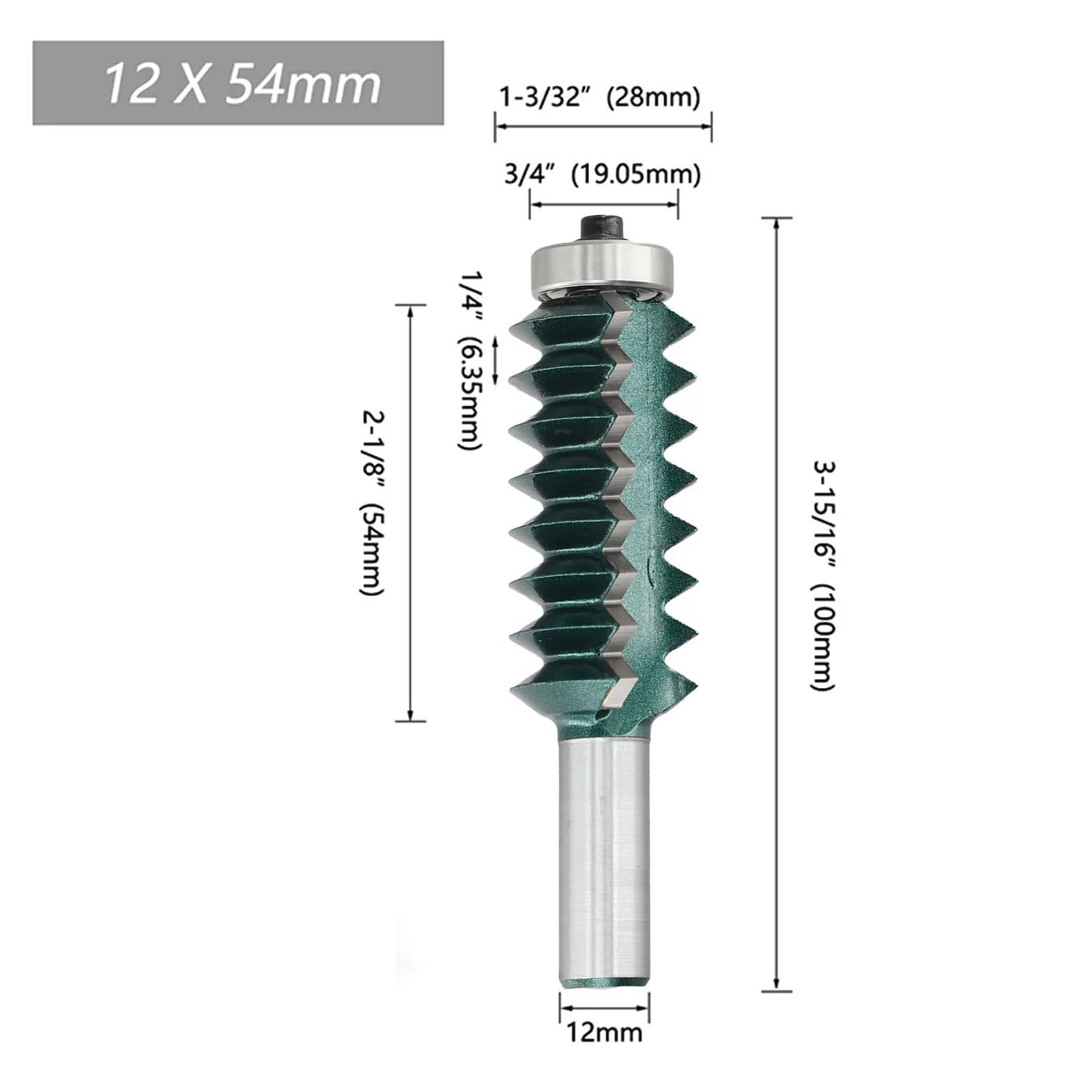 1pc 12mm Shank przegub palcowy frez bity przemysłowe YG6X końcówka węglikowa do ręcznej obróbki drewna