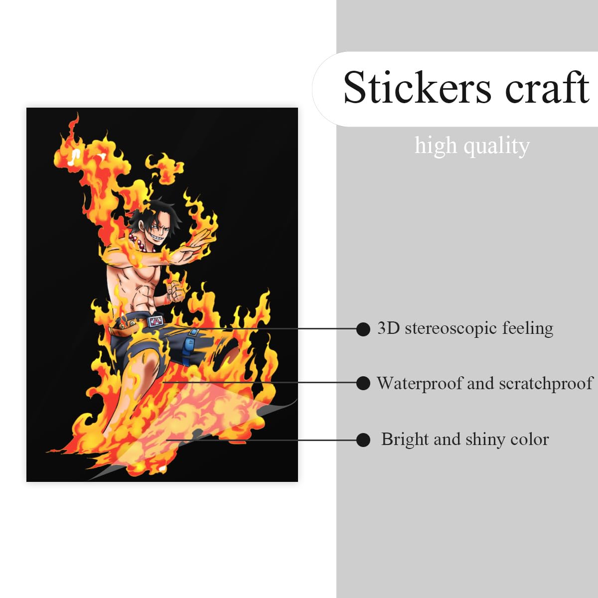 Amazon.co.jp: ワンピース エース 火拳 ONE PIECE クリスタル