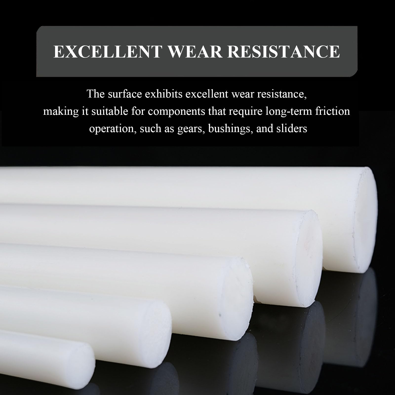 Acrylic Rod Clear Solid, Tige ronde en nylon PA6 500 mm blanc diamètre 90-120(Diameter 95mm)