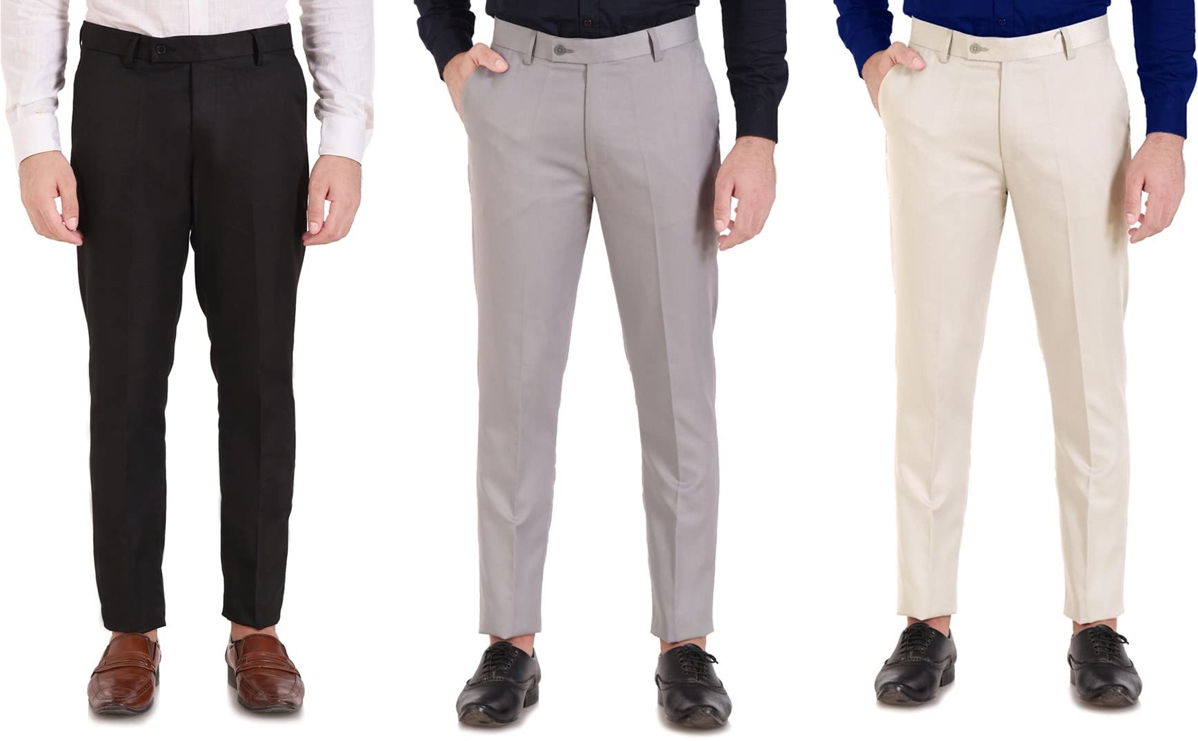 elanhood Men's Regular Fit Formal Trousers/Pant-picture-17