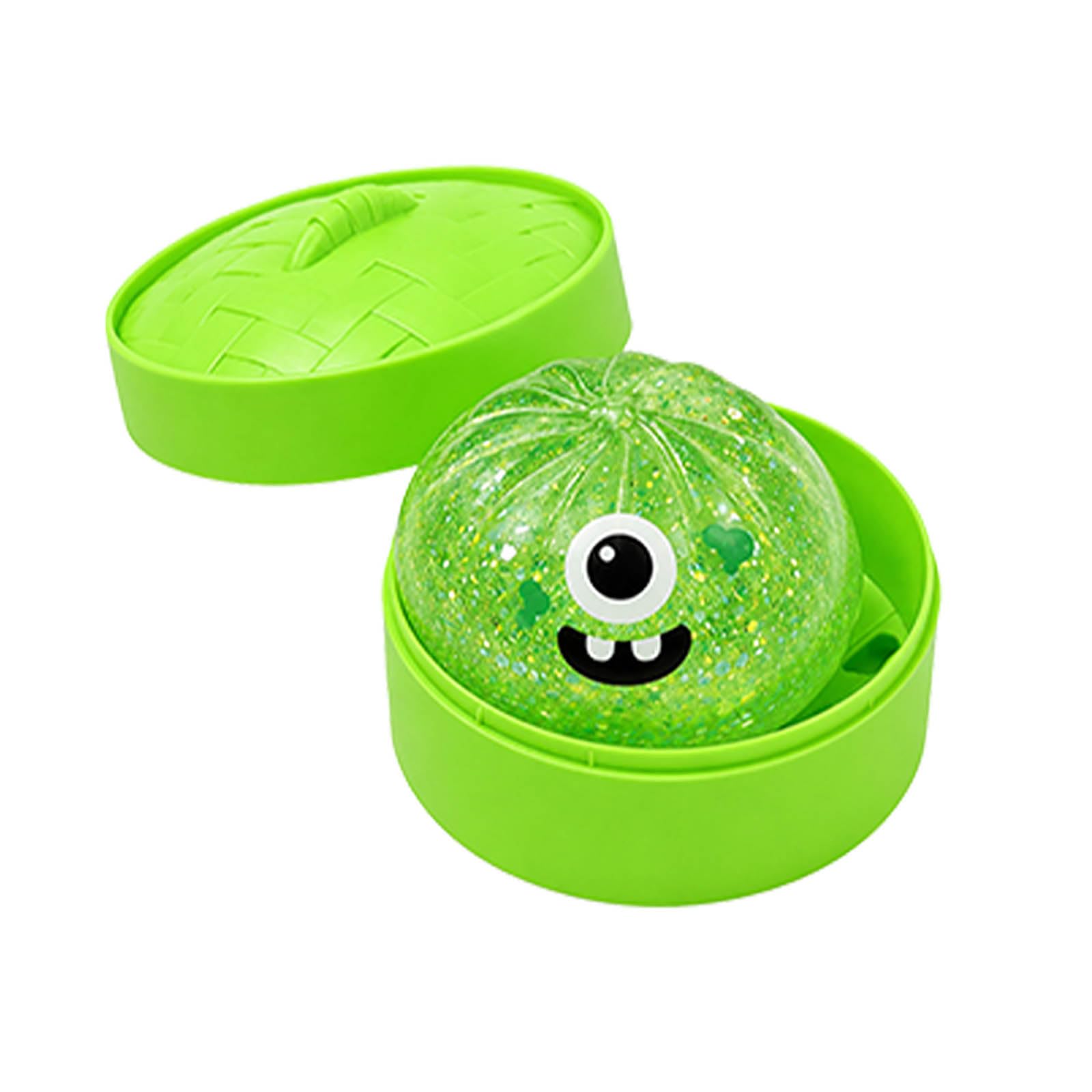 Halloween Spooky Ghost Ornament Dumpling Figurine for Adult Kid (Green)