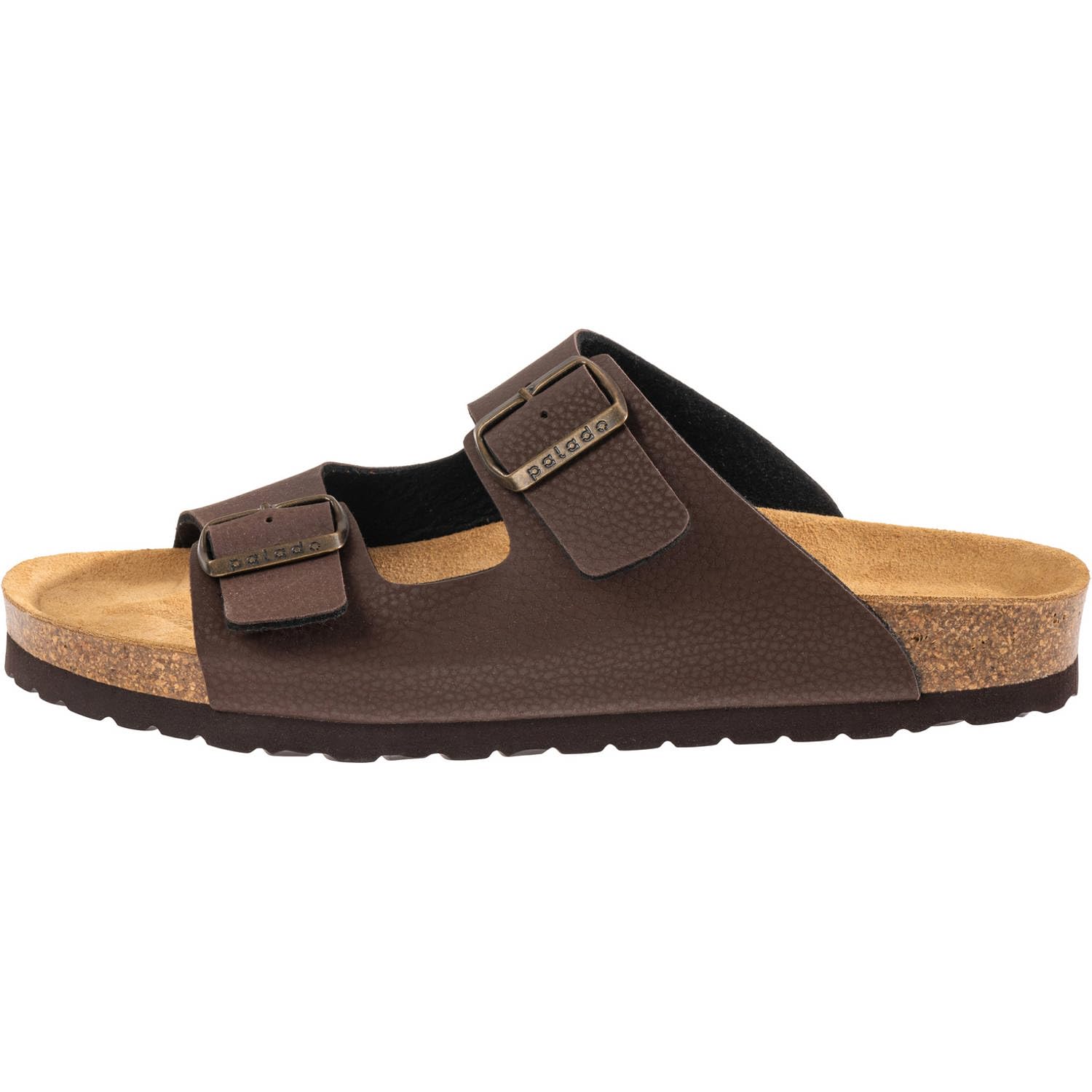 Palado Pantoletten Herren Korfu – gefertigt in Spanien – Veloursleder-Decksohle – ergonomisches Weichfußbett – mit verschiedenen Prägungen – EVA-Sohle