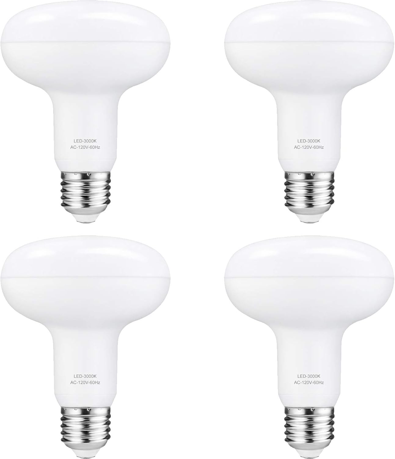 LED Can Light Bulbs BR30 - 12W Dimmable E26 Base Recessed Lightbulbs Replace 100W, Warm White 3000K 1200 Lumens Indoor Reflector Flood Lighting, Pack ...