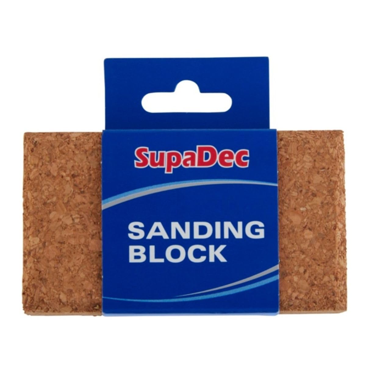SupaDec Decorator Cork Sanding Block | Compressed Cork Sanding Block with Flat Base & Bevelled Edges | Premium Sand Block Ideal for Abrasive Sheets | Smooth – Even Sanding for DIY & Decorating