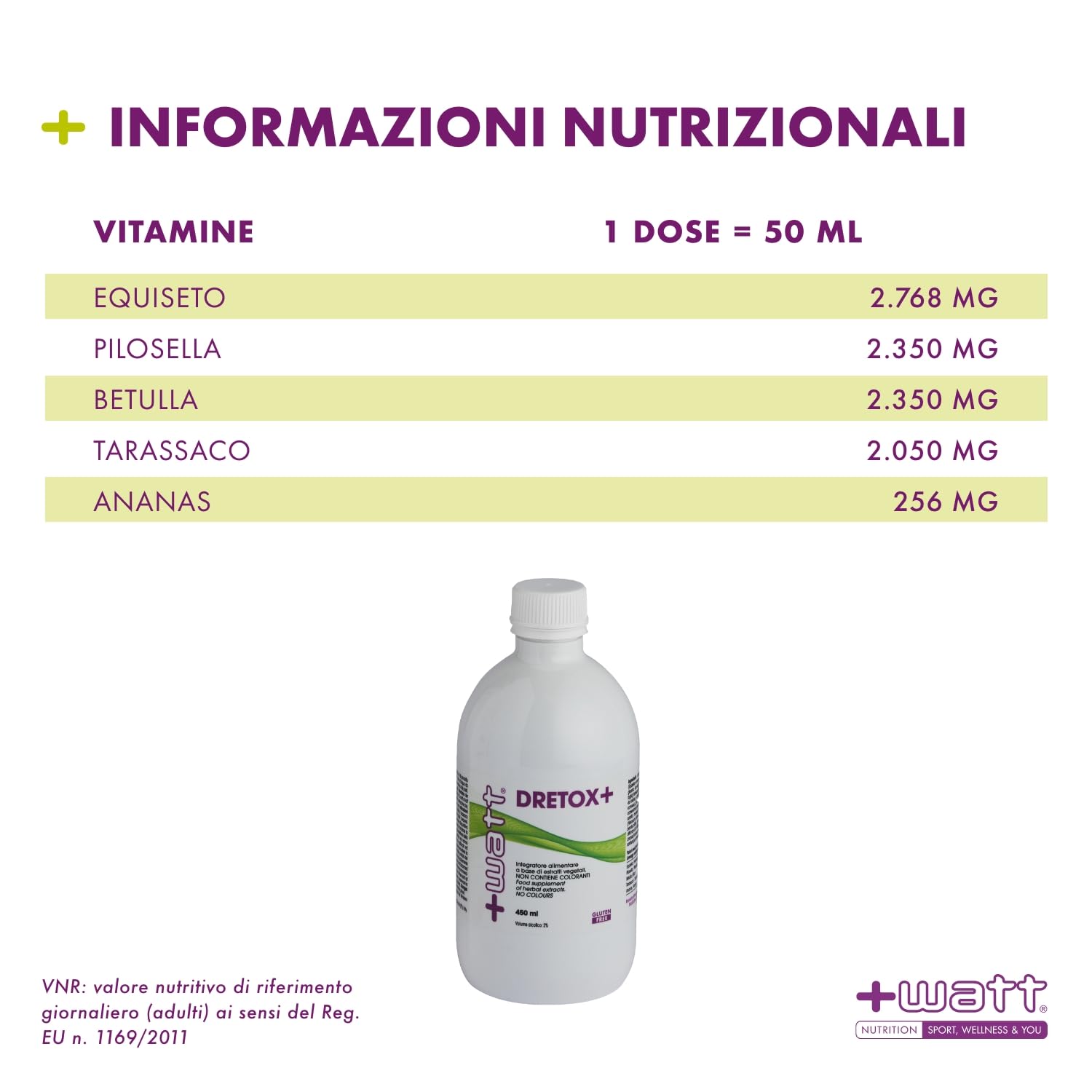 Dretox+ - Integratore Alimentare Naturale con Funzione Drenante e Depurativa da Liquidi e Tossine con Pilosella e Betulla - 450 ml