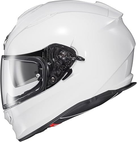 ScorpionEXO Ryzer Casco de Motocicleta de Cara Completa con Visera Lista para Pinlock con Bolsillos Integrados para Altavoces Aprobado DOT ECE
