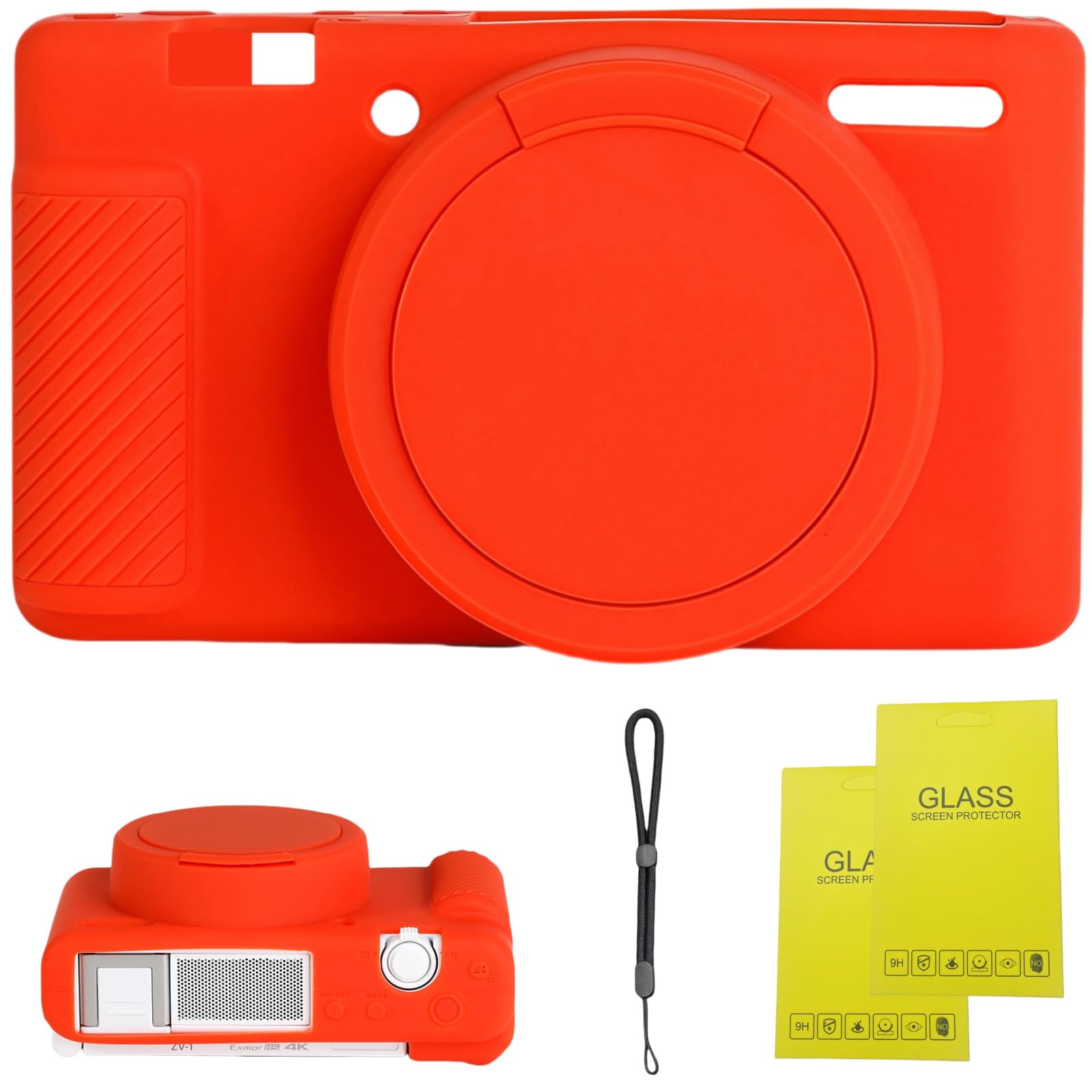 Camera Case for Sony ZV-1,ZV1 Camera Soft Case Cover Rubber Camera Sleeve with Removable Lens Cover,Anti-Scratch Slim Fit Soft Sleeve with ZV1 Screen