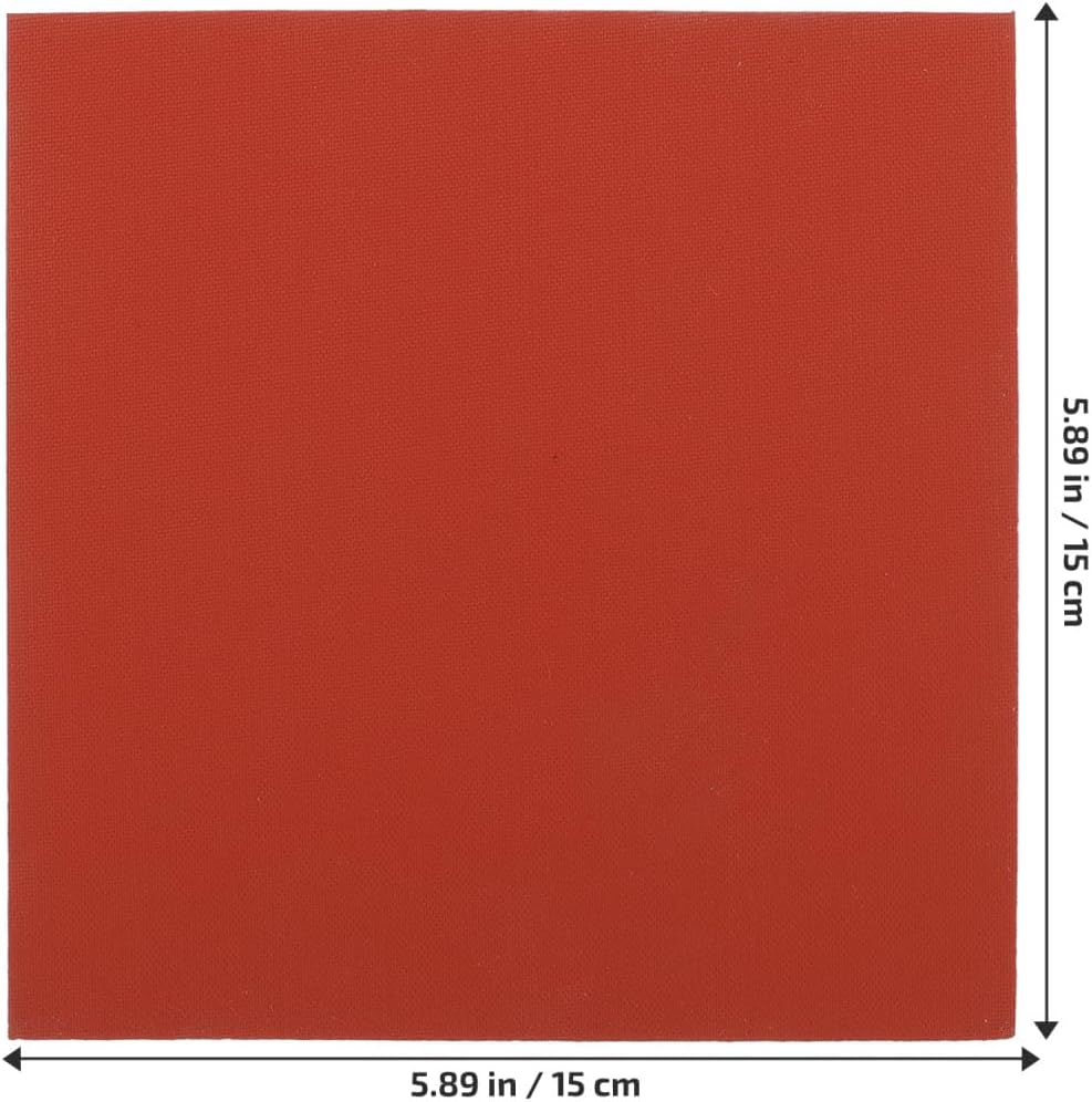 SEWACC Silicone Heat Press Pad 5.90X5.90 Inch Heat Insulated Non-Stick Mat for Transfer Printing Crafts and Sublimation Projects