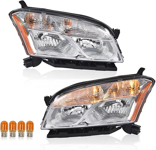 PIT66 Par de faros delanteros con bombillas compatibles con Chevy Express 1500GMC Savana 1500 2003-2014, compatible con Chevy Express 2500 3500GMC