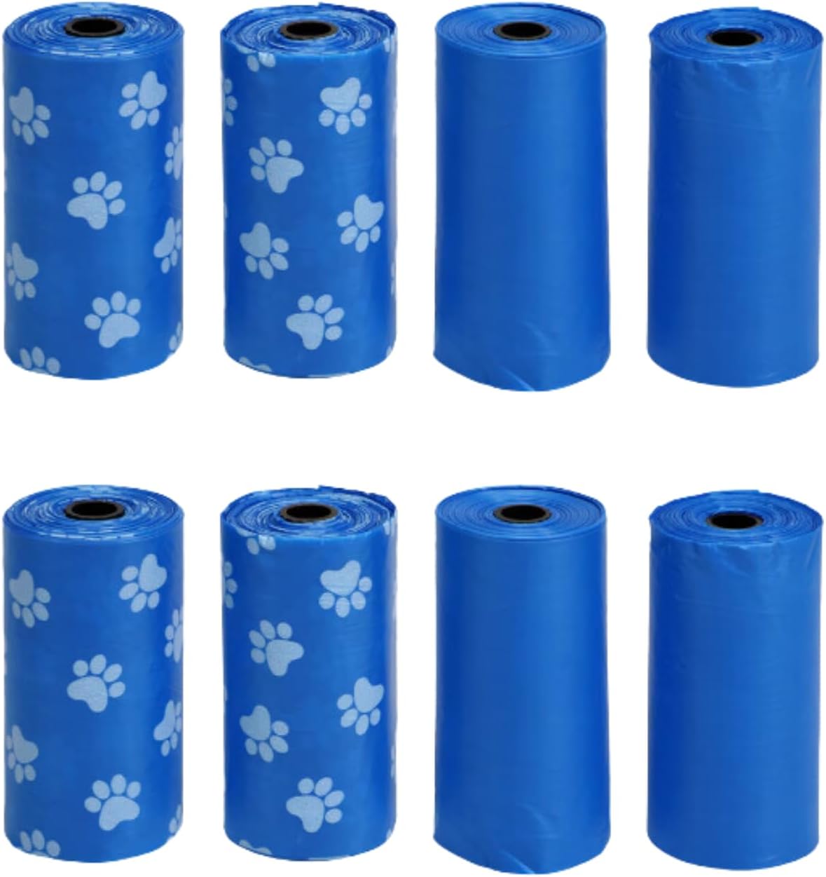 SOL MAR Kennel Membership Colourful Canine Waste Luggage – Assorted Designs, Straightforward to Carry, 4-Roll 2 Pack Handy Fast Choose Up Bonus Merchandise Heiedse, Blue