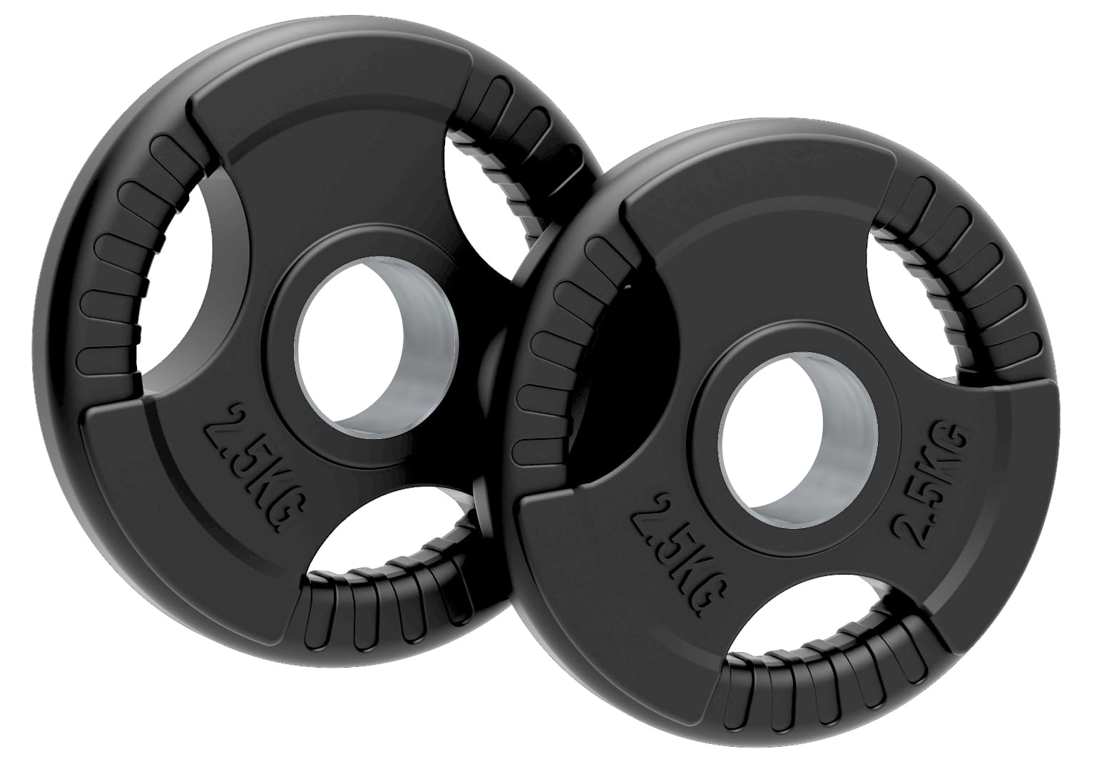 Olympic Weight Plates, 1.25kg - 25kg - Rubber Tri-Grip Barbell Weight Sets, Powerlifting & Bodybuilding Weights - Home Gym Equipment for Strength Training & Workouts by Body Revolution