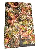 Tribal asiatischen Textilien Queen Kantha Quilt in schwarz Paisley, Kantha Decke Bettwäsche Tagesdecke Überwurf