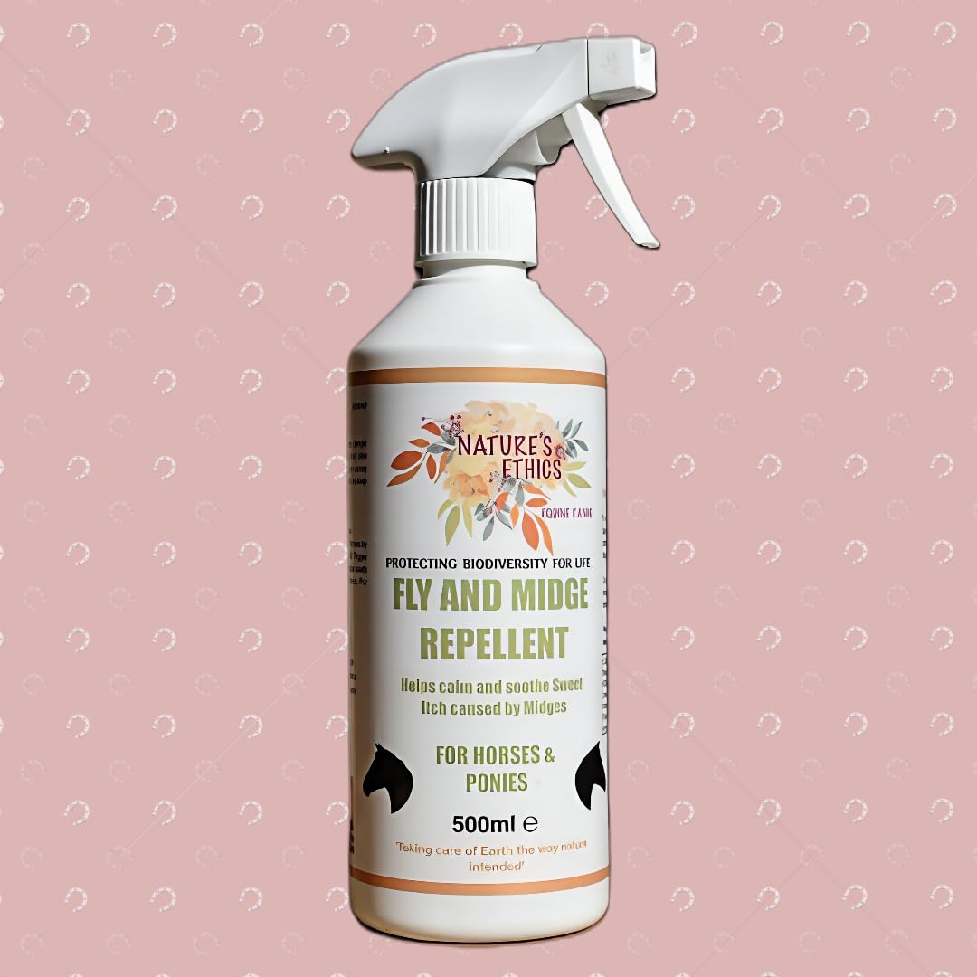 Nature's Ethics Fly and Midge Repellent Spray for Horses & Ponies, 500ml