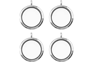 WANDIC Floating Charm Crystal Memory Locket