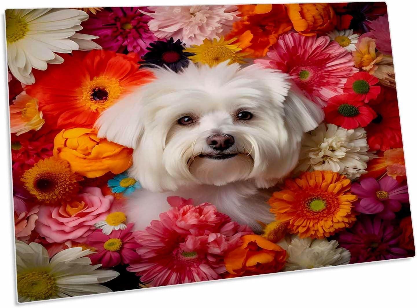 Alfombrilla de Escritorio 3dRose Maltese 58.4x40.6 cm