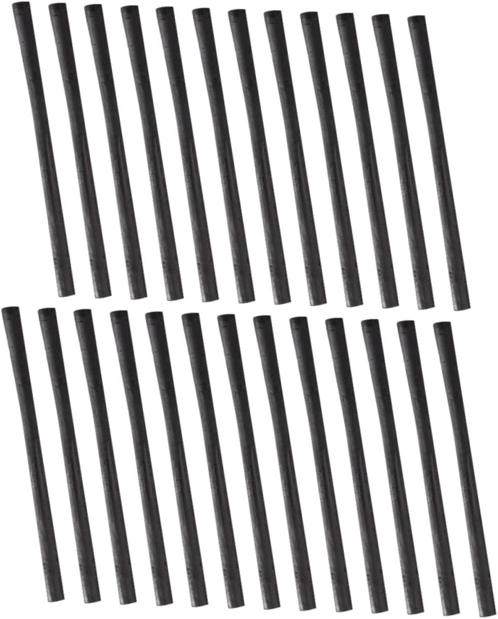 25Pcs Willow Charcoal Sticks Sketching Drawing Bar Set for Artists and Students, 7-9Mm Natural Charcoal Pencils for Painting, Shading, and Sketching Tools