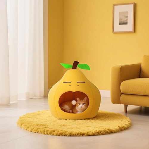 Miniatura 2 de Lindas camas para gatos de interior, camas para perros pequeños, camas suaves y lavables para mascotas para gatitos y cachorros, divertida cueva de