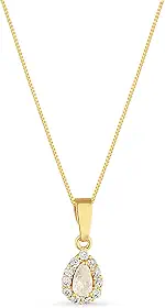 Colar Gota Pingo de Luz com Pedra Zircônia – Semi Joia Banhada a Ouro 18k – Design Sofisticado e Brilhante, Perfeito para Adicionar Elegância ao Visual, Ideal para Presentear ou Usar em Ocasiões Especiais