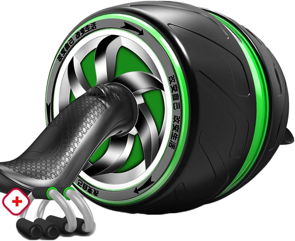 Abs Workout Roller Wheel Exercise Equipment with Push-up Bracket for Home Gym