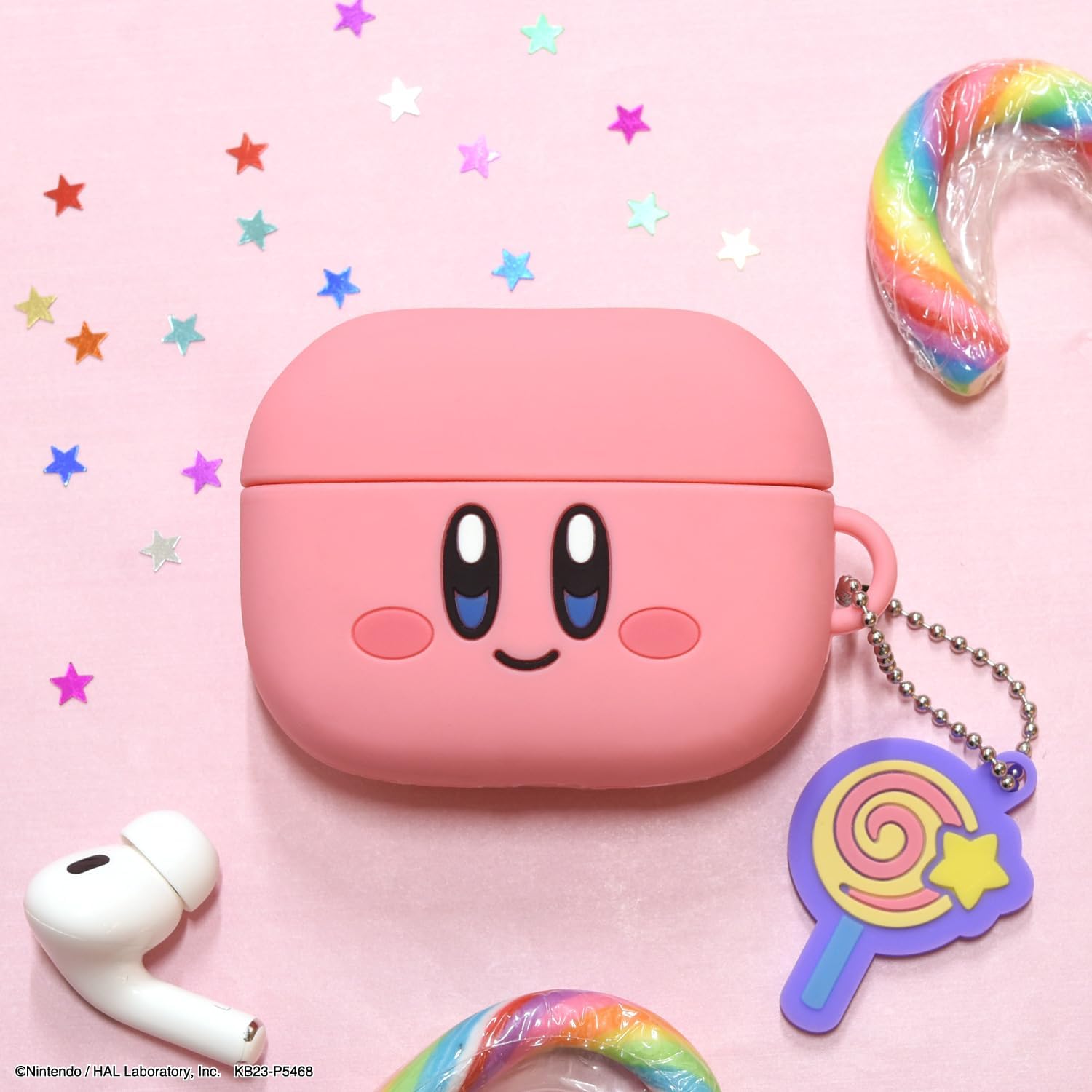 Gourmandies Kirby BKBY-06A Silicone Case Compatible with AirPods Pro (2nd Generation) / AirPods Pro
