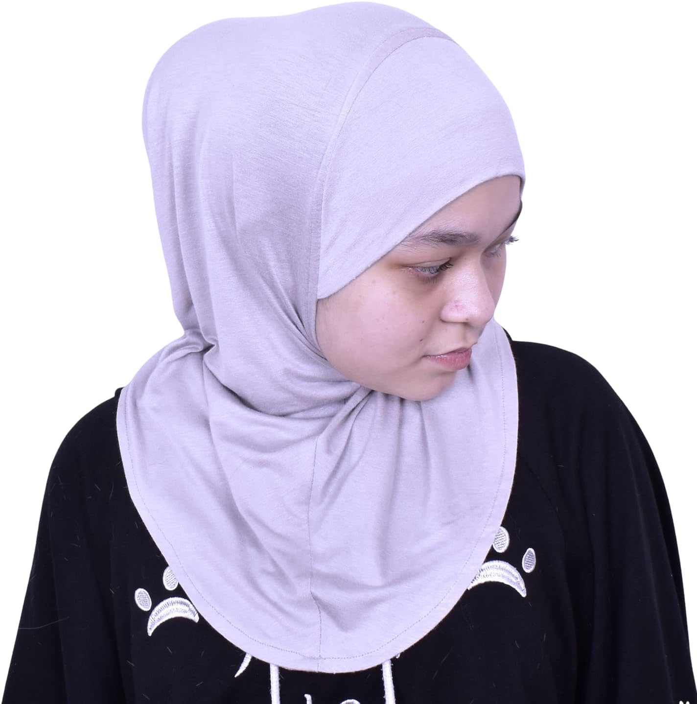 Silk Story Handmade Nur Girls Kids 1 piece Amira Practical Hijab Headscarf Instant Scarf Cotton Jersey Comfort Headwear