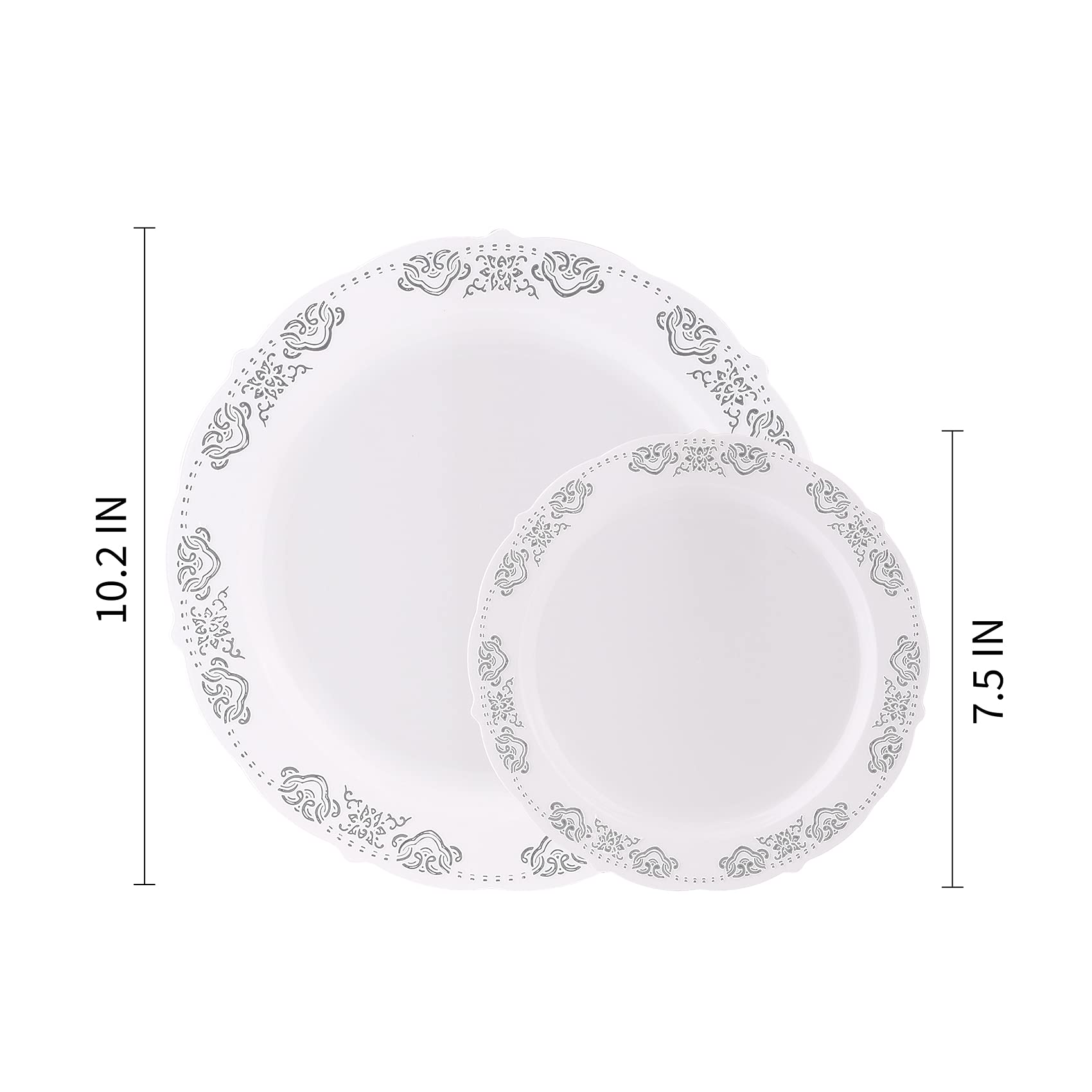 Disposable Dinnerware Set - 25 Piece Party Pack -3