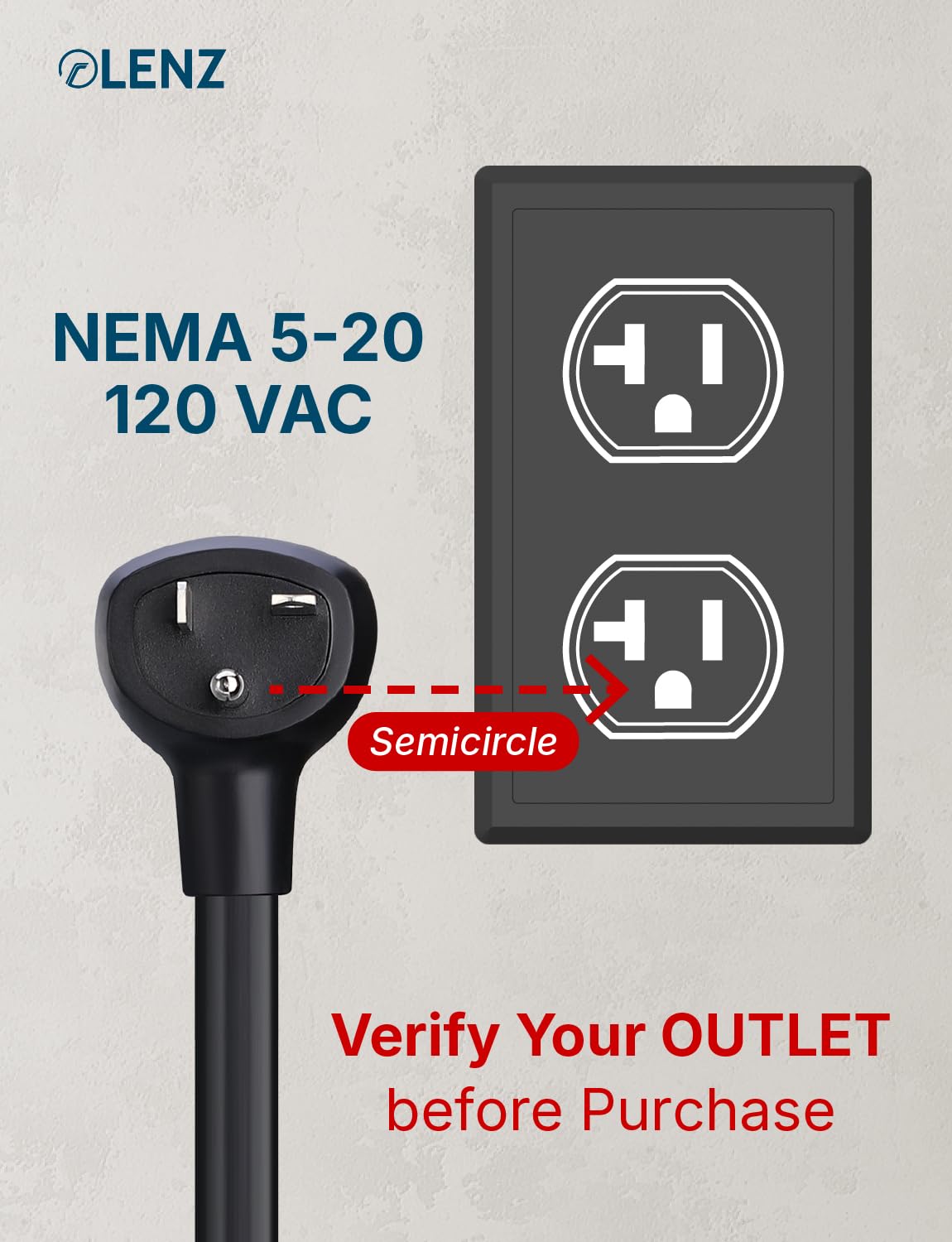 Amazon.com: LENZ NEMA 5-20 Adapter: Compatible ONLY with Tesla Mobile  Charger Gen 2 & 3, This Adapter Plugs into Your 120 V 5-20 Outlet at 16  Amps (Verify Before Purchase), 14-Inch Length : Automotive