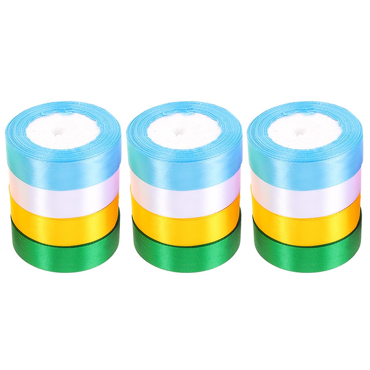 Rubans pour emballage cadeau TEHAUX - 12 rouleaux de ruban décoratif pour bouquet de fleurs