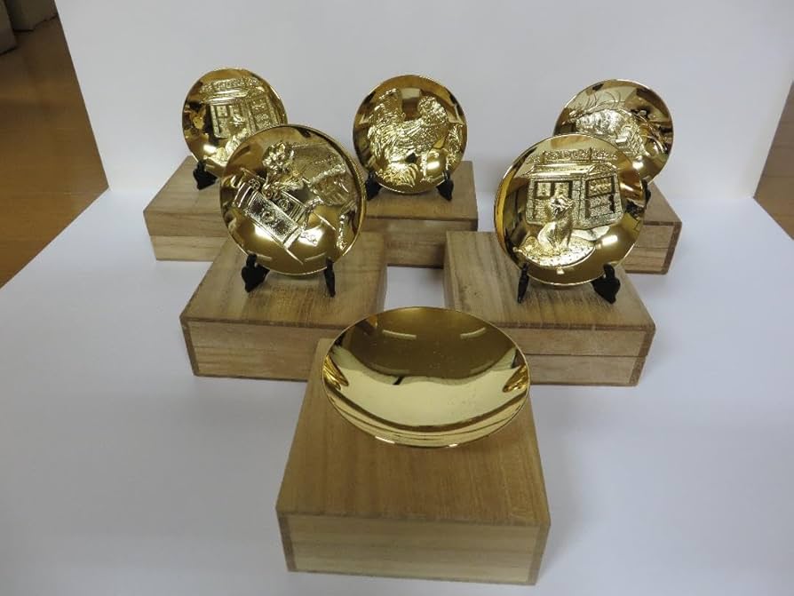 Amazon.co.jp: 金杯 金盃 24KGP 24金メッキ 縁起物 金運