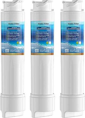 Repuesto de filtro de agua, compatible con EPTWFU01 y Pure Source Ultra II, EWF02, EPTWFU01C, 4562222, 012505454226, 807946701 - Tecnología de