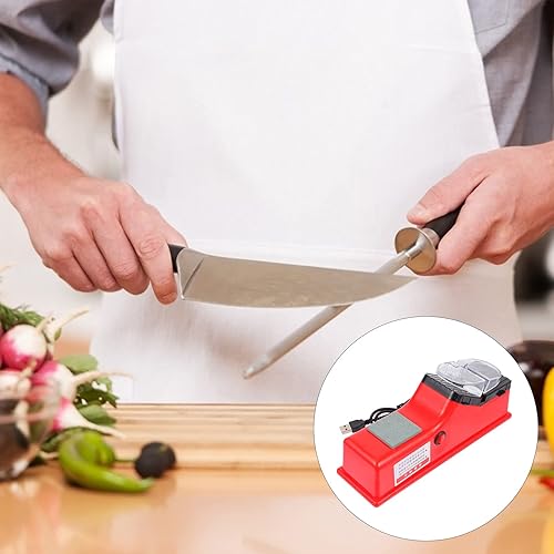Miniatura 7 de YARDWE Herramientas manuales Afilador de cuchillos eléctrico Afilador de cuchillos recargable por USB para pesca, cocina, corte, herramientas de