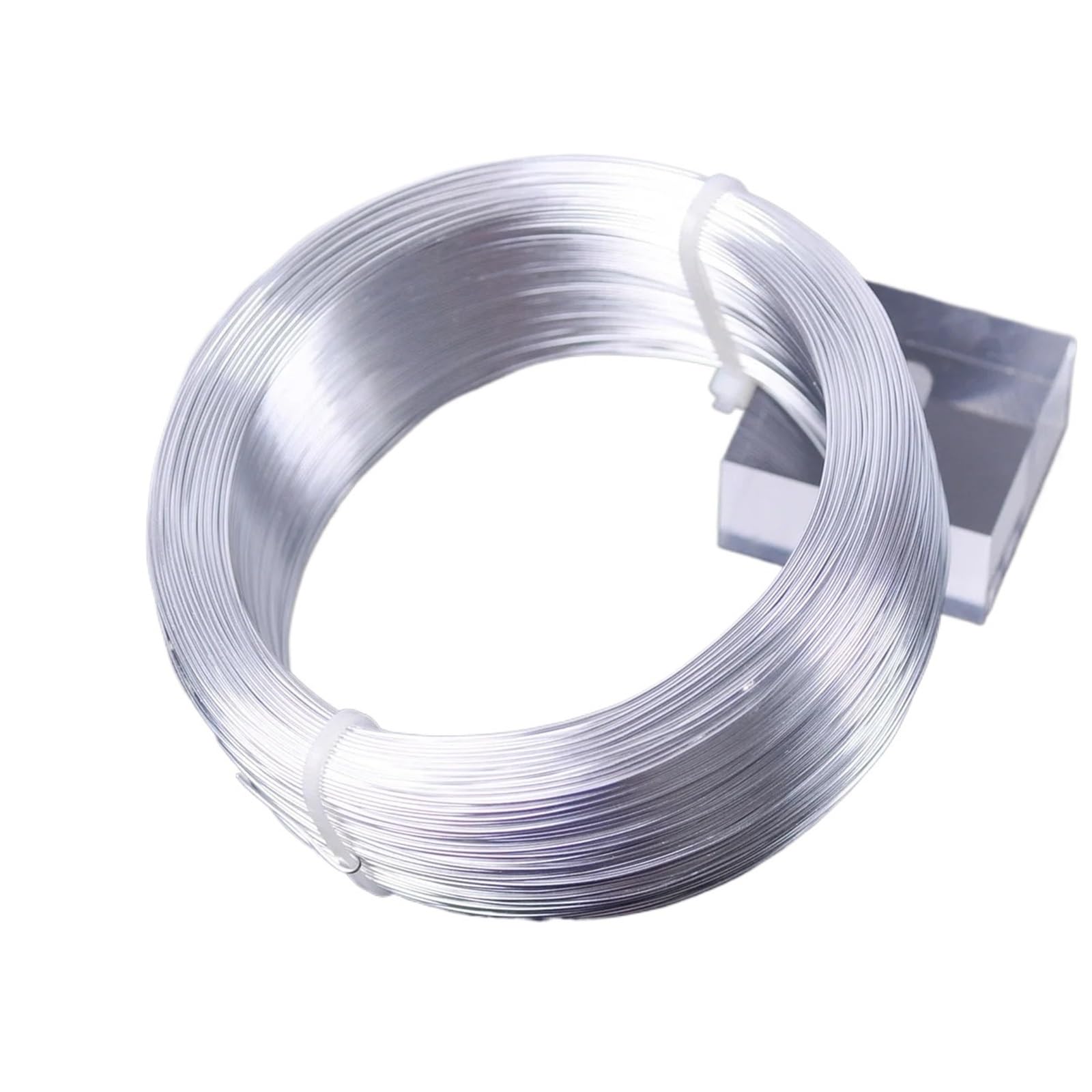 Aluminiumdraht 1 große Rolle 200,0 Meter Hellgold/Silber Farbe,6mm,7mm Aluminium Weichmetall Perlendraht for Schmuckherstellung DIY Handwerk für schmuckherstellung(Light Gold Color,0.7mm)