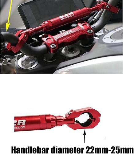 Miniatura 6 de GUODIBAIHUO Manillar de motocicleta para Suzuki DL650 V-Strom DL 650 VStrom DL 1000 DL1000 DL1000 (color gris corto, tamaño 1)