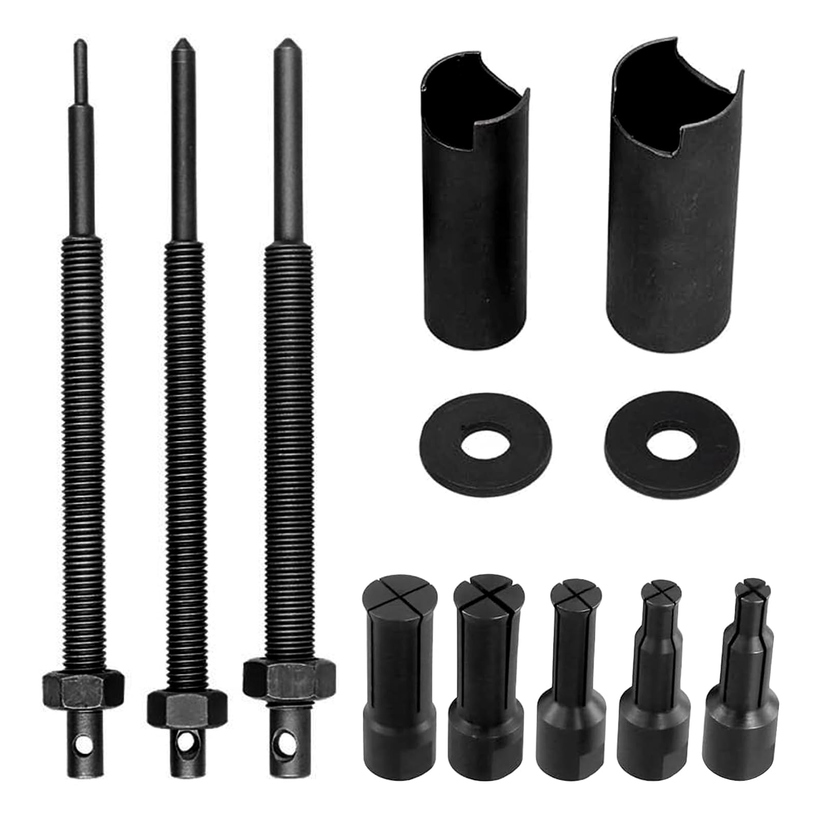 Estrattore per cuscinetti interni, per moto, 9 – 23 mm, per cuscinetti della ruota, per moto, con 5 misure, clip aperte, set di attrezzi per lo smontaggio del cuscinetto interno, per moto e bicicletta