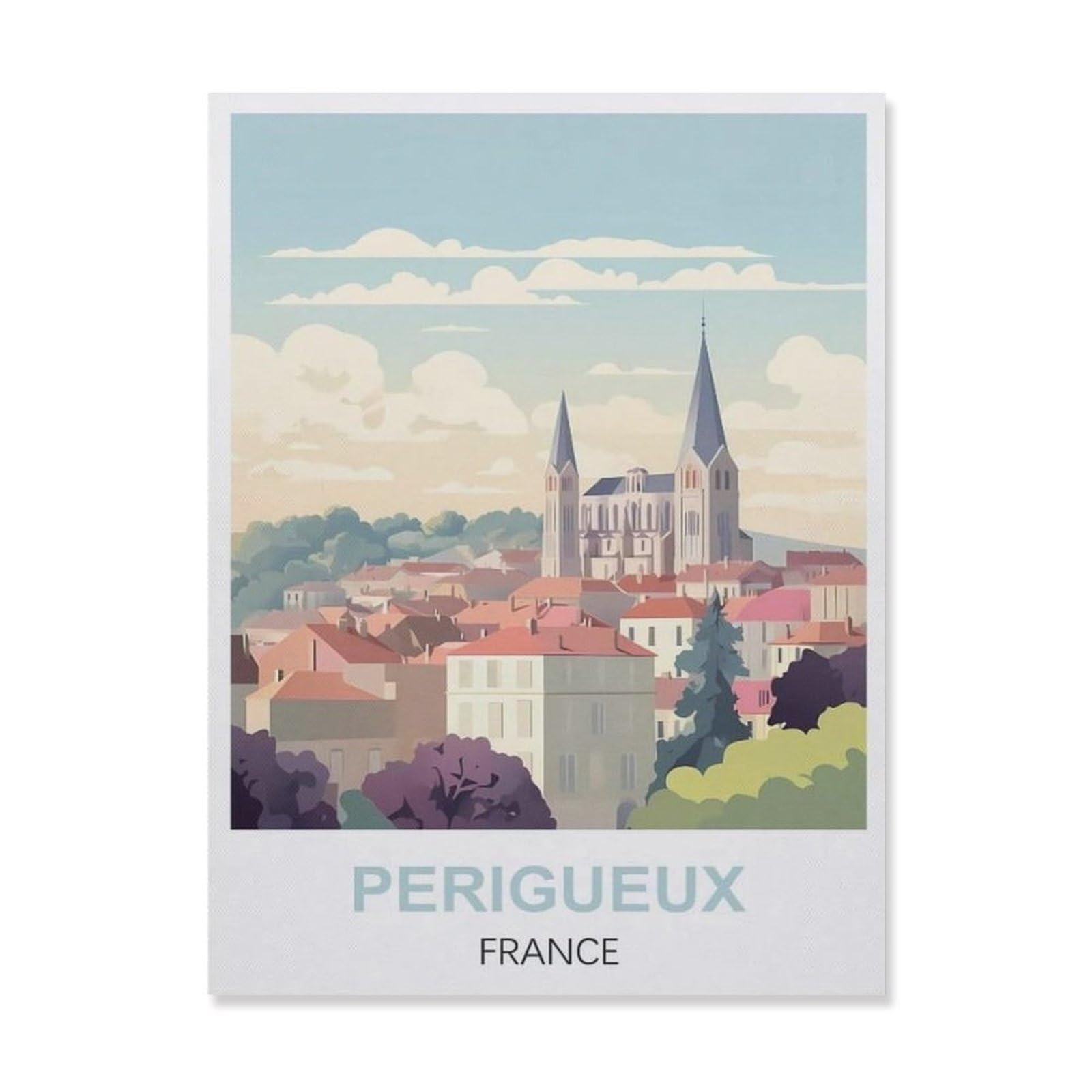 Vintage Metal Tin Sign，Perigueux France(15x30cm）