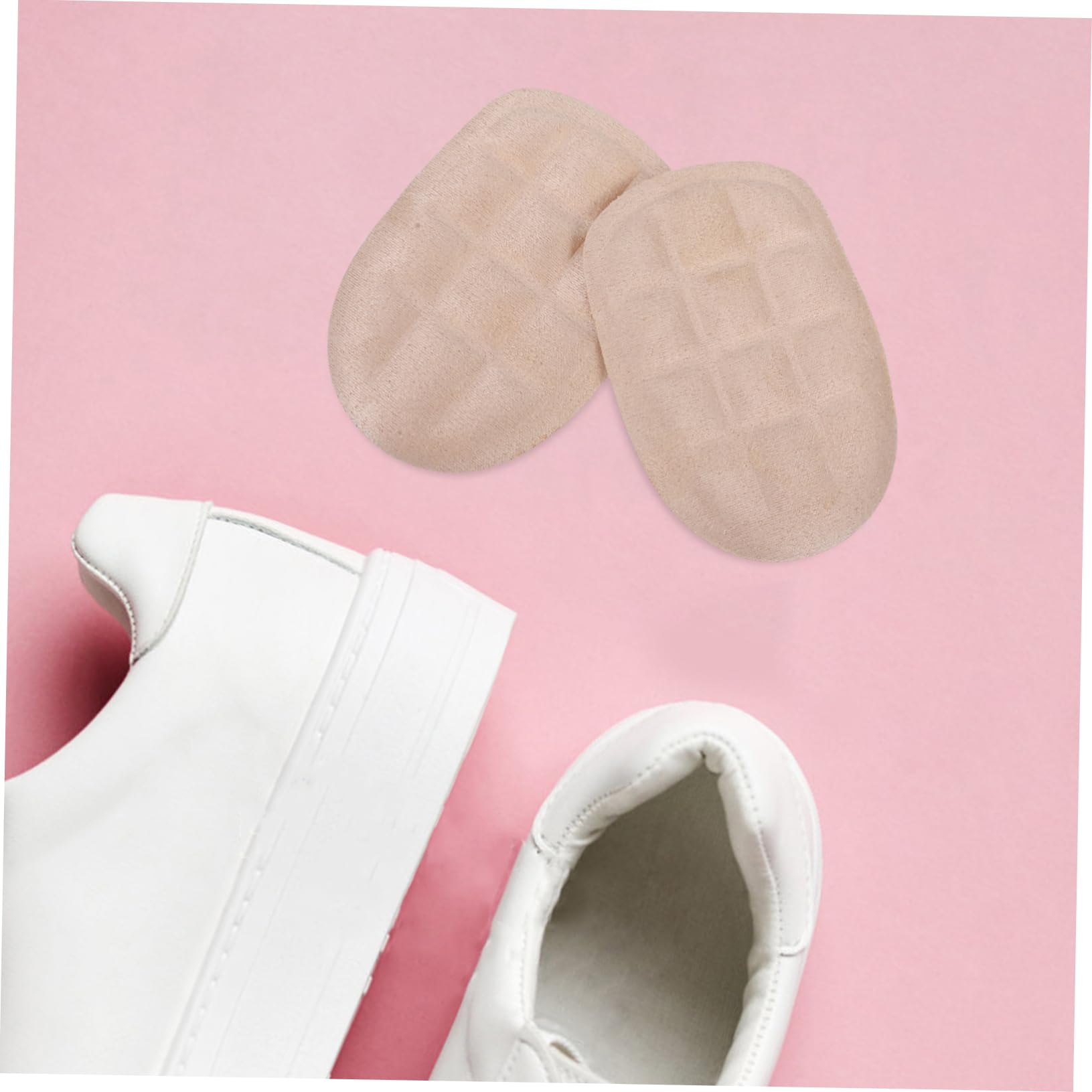 VALICLUD 5 Sätze Massage-einlegesohle Fersenpolster Für Damen Fersengriffe, Innenpolster, Fersenpolster Geschmeidige Gel-fersenpolster Ferseneinlagen Für Damen Gp-fleece Beige 4 Paare * 5
