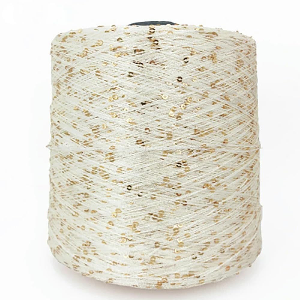 TPIONEER 500G Glitter FancyYarn Sequin Hand Crochet Thread Knitting Clothes Needleworkyarn With Sequins Knitting Yarn Needlework Sequins