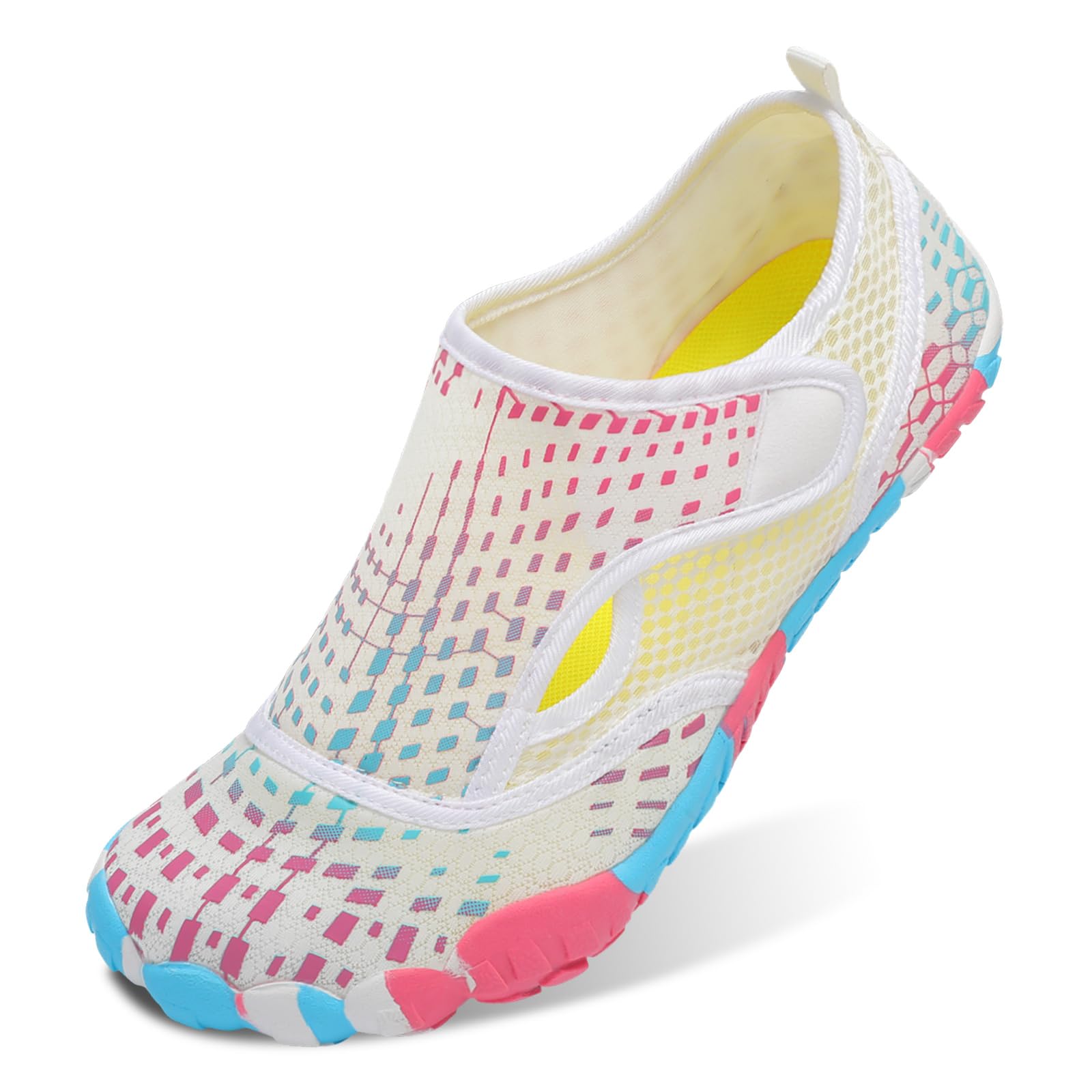 L-RUN Barefoot Water Shoes Women Mens Aqua Sock Athletic Hiking Water Sports Shoes for Swim Beach Pool Sand Diving Walking
