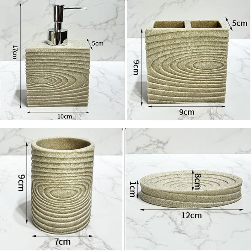 Artículos Decorativos for baño, Taza, jabonera, artículos de tocador for Hotel, Juego Cuatro