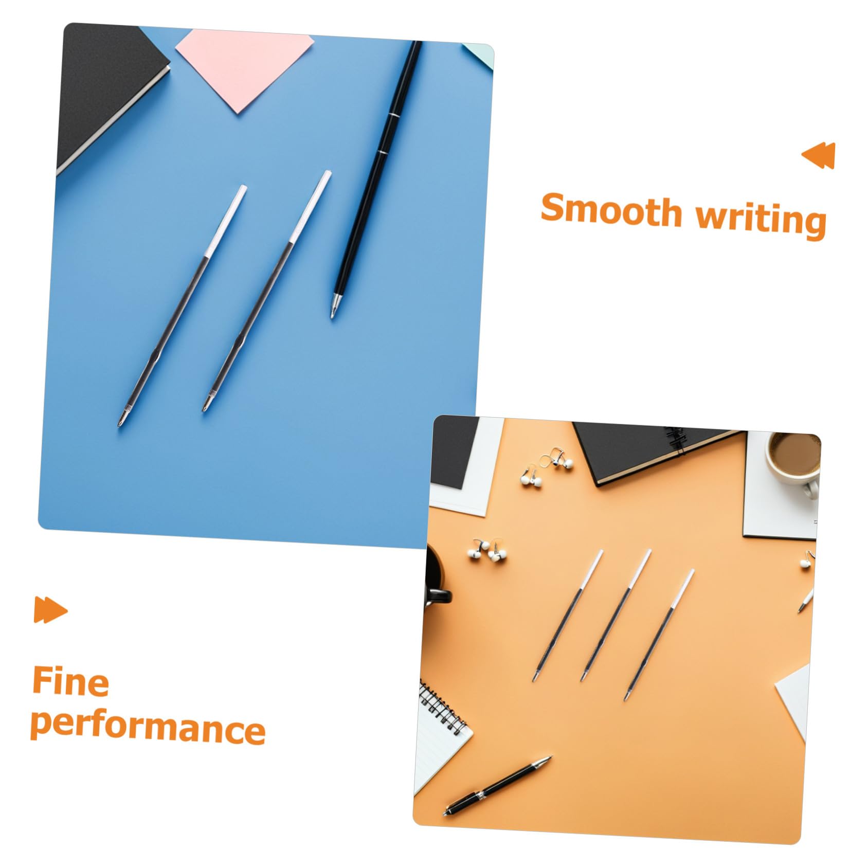 600 Pièces Recharges Stylo Bille Noires Recharge Remplaçable pour Stylos Rétractables Fournitures Écriture pour Bureau École et Maison Lot de Boîtes
