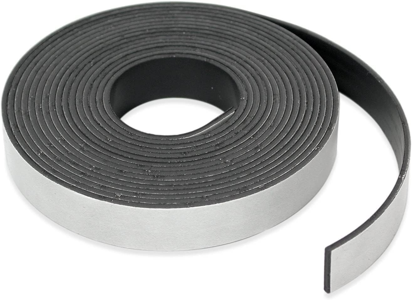 Self Adhesive Magnetic Tape Roll 2cm x 3M, Flexible Magnet Strip with Strong Adhesive Backing, Cuttable Magnetic Tape for DIY Crafts, Whiteboard, Fridge, Fly Screen, Photos & Office Use