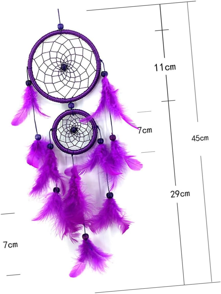 Amosfun 1pc Dream Catcher Handmade Decor for and Porch Beautiful Hanging Ornament for Memorable Photo Props and Lasting Memories