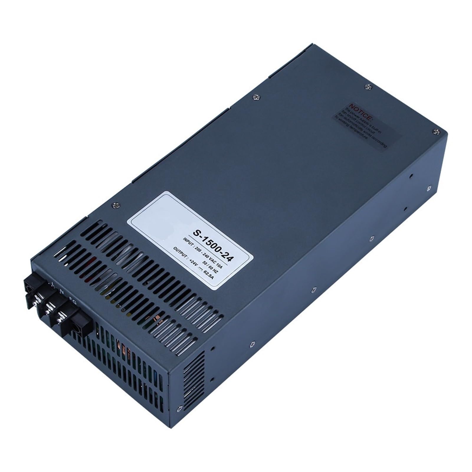 FCARUMIQP S-1500-24 1500W 24V 62.5A Switching Power Supply 1Pcs
