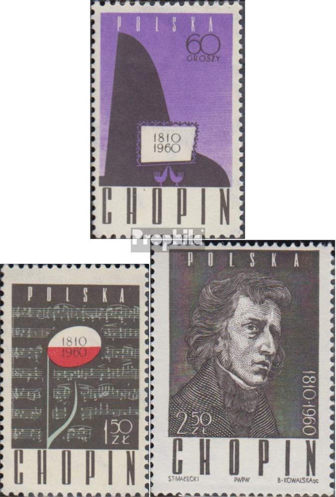 Polen Briefmarken 1960 Kirchen – Komplette Ausgabe 1179-1184 Postfrisch MNH, Prophila Collection