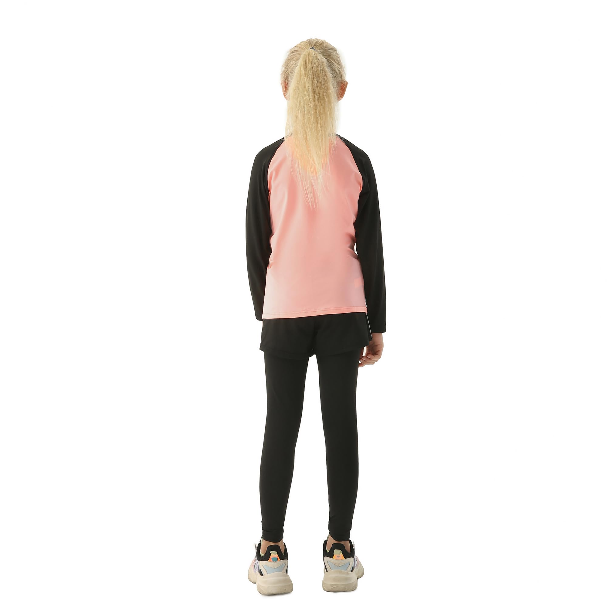 Kinder Mädchen Trainingsanzug 2/3 tlg Sportanzug Jogging Bekleidungsset Freizeitanzug (Shirt + Hose) Training Laufen Fußball Basketball Trikots Yoga