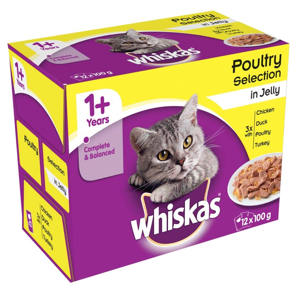 PET-525663 Whiskas Pouch Poultry 12 Pack (100g) 12 Pack