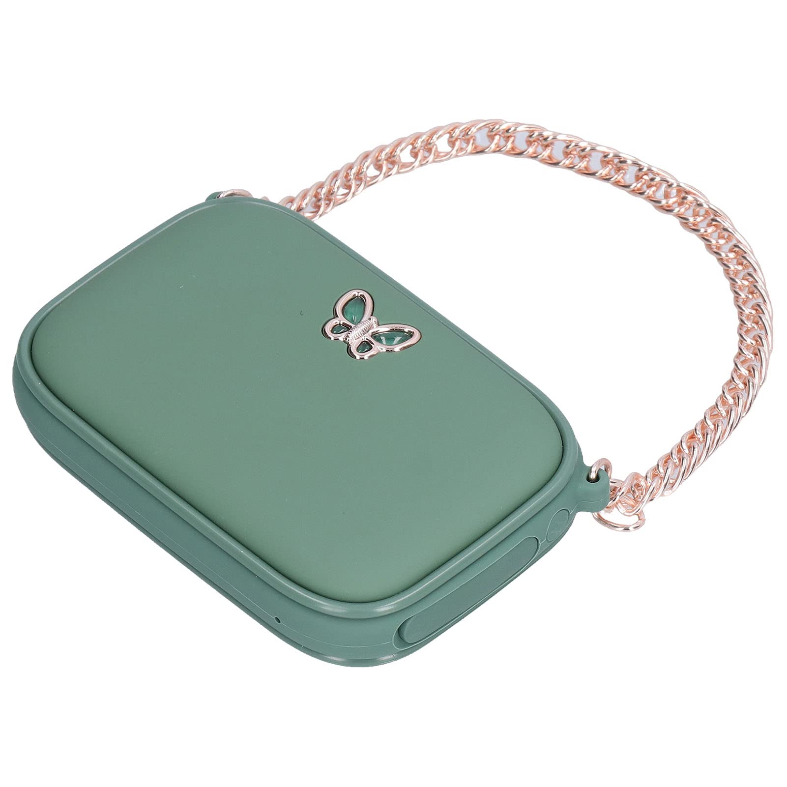 Scaldamani elettrico 2 in 1 Power Bank 45‑55℃ Borsa riscaldante a doppia faccia USB ricaricabile invernale tascabile riscaldatore a forma di borsa nero