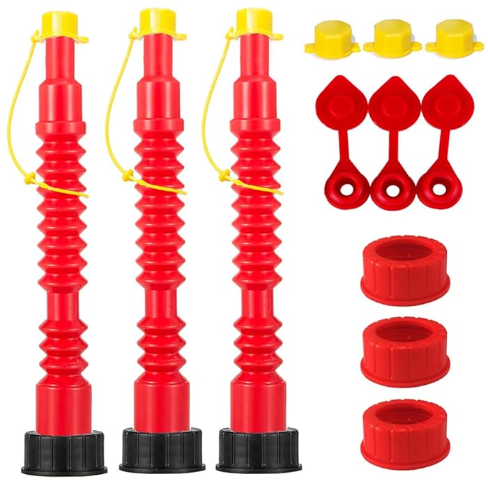 Buy ORANDESIGNE Flexible Gas Can Spouts Replacement Vents Kit 10.5 inch Long Fuel Can Nozzle